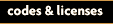Codes and Licenses